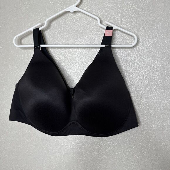 Cacique Lane Bryant 46 DD Lightly Lined No Wire Black Soft Cups NEW NWT - Picture 2 of 12